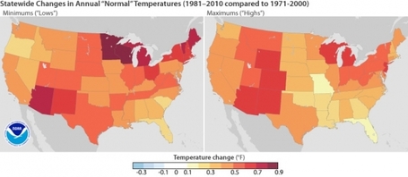 Updated Statistics Show the "Normal" US Climate is Getting Warmer | Climate Central | Climate Change | Scoop.it