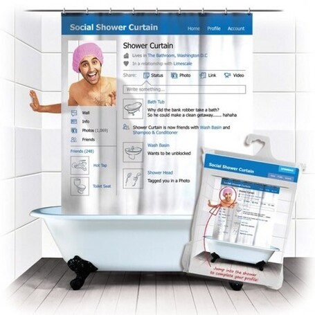 Insolite : un rideau de douche social ! | TFL'veille techno | Scoop.it