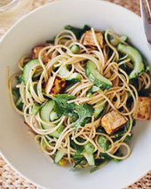 Whole-Wheat Pasta with Tofu and Cucumber Recipe - Quick From Scratch One-Dish Meals | Food & Wine | &Agrave; Catanada na Cozinha Magazine | Scoop.it