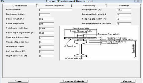 Prestressed Concrete Beam Design Software