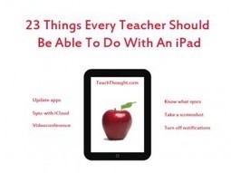 23 Things Every Teacher Should Be Able To Do With An iPad | School Leaders on iPads & Tablets | Scoop.it