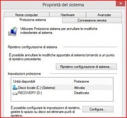 Creare Punto di Ripristino Windows 8 | Tecnologia Online | Scoop.it