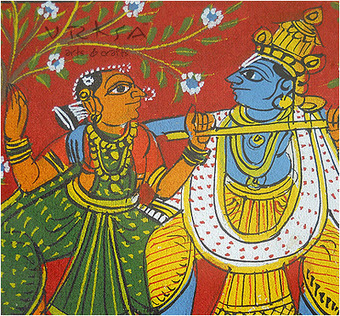 Radha krishna patachitra - indian traditional art | Arty Crafts | Scoop.it