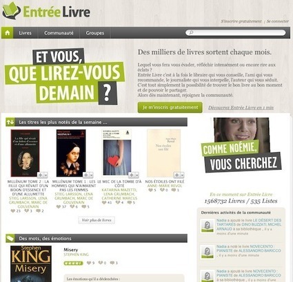 Decitre lance Entr&eacute;eLivre, r&eacute;seau social de lecture | Biblioth&egrave;ques & web social | Scoop.it
