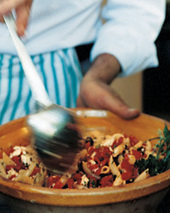 Penne with Cherry Tomatoes, Olives and Pecorino Recipe - Graziella Dionisi | Food & Wine | &Agrave; Catanada na Cozinha Magazine | Scoop.it