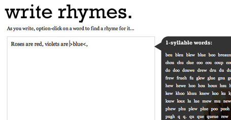 Write rhymes. | Scriveners' Trappings | Scoop.it