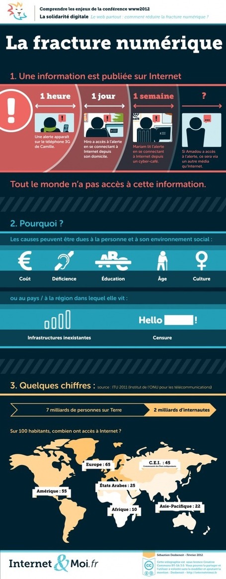La fracture num&eacute;rique, raisons et chiffres en infographie | Ecobiz tourisme - club euro alpin - webacademy | Scoop.it