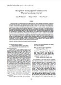 Modeling Adaptive Cognition in business and beyond - Modeling Adaptive Cognition in business and beyond Universit&eacute; de Lausanne HEC | Bounded Rationality and Beyond | Scoop.it