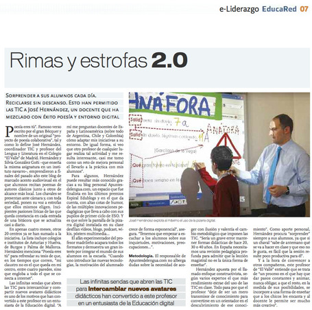 Peri&oacute;dico Magisterio. Abril 2011 | Poes&iacute;a eres t&uacute;. Videopoemario colectivo | Scoop.it