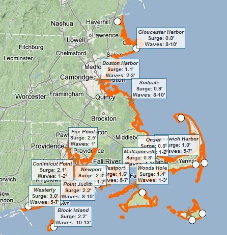 Map Of Coastal Massachusetts