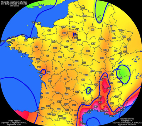 records absolus de froid et de chaleur en France | Build 2012 | Scoop.it