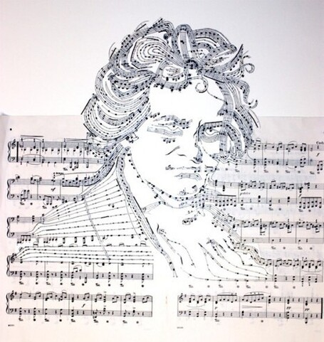 Sheet Music Collages | Fubiz&trade; | Street art : l'art dans la rue... | Scoop.it