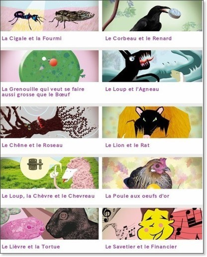 TICs en FLE: Les Fables de La Fontaine : regardez , écoutez ..lisez ! | Teaching Core French | Scoop.it