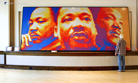 Dream Big, A Rubik&rsquo;s Cubes Mosaic Sculpture of Martin Luther King Jr. | Tech Pedagogy | Scoop.it