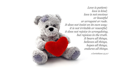 1 Corinthians 13.4-7 Poster - Love is patient; love is kind... | Resources for Catholic Faith Education | Scoop.it