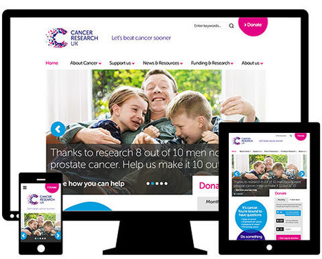 Cancer Research UK has unveiled its new, fully responsive homepage – designed and built by Redweb. | Fresh Marketing News | Scoop.it