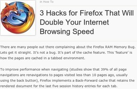 3 Hacks for Firefox That Will Double Your Internet Browsing Speed - Gnoted.com | Ter leering ende vermaeck | Scoop.it