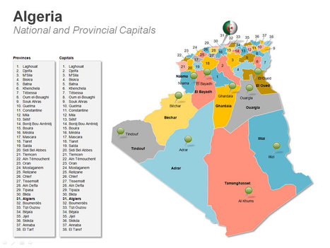 algeria map resources provinces scoop powerpoint tools presentation