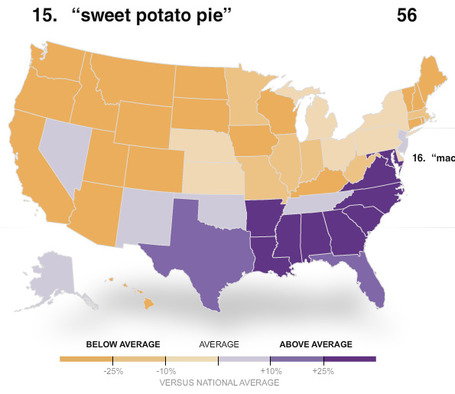 The Geography of Thanksgiving Foods | Geography Education | Scoop.it