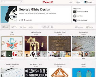 Georgia Gibbs Design Pinterest Board