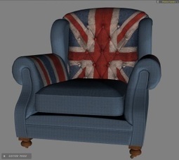 Union Jack armchair freebie for&nbsp;iClone | Machinimated | Scoop.it