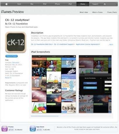 CK-12 Launches its Free Educational iPad App studyNow! | EDUcational Chatter | Scoop.it