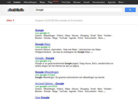 Test d'interface Google : menu d'outils d&eacute;roulant | Ma Veille | Scoop.it