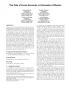 Role of Social Networks in Information Diffusion | Digital Curation for Teachers | Scoop.it