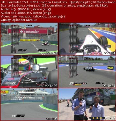 Formula 1 (2011): R08 European Grand Prix Qualifying 720p HDTV x264 - hannibal » SickW - All That You Need! | F1 news | Scoop.it