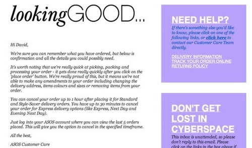 evening next day delivery asos