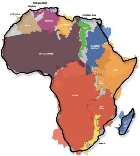 The True Size Of Africa | Geography Education | Scoop.it