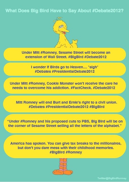 What Does Big Bird Have to Say About #Debate2012? | Elections 2012 | Scoop.it