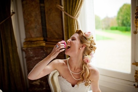  Marie Antoinette Photo shoot at french wedding venue Chateau de Dangu in 