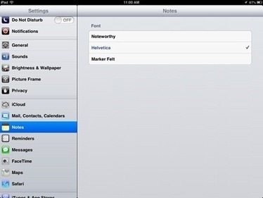 iPad Basics: How to Change the Font in the Notes App | Leadership Think Tank | Scoop.it