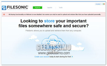 Panico fra i servizi di hosting: FileSonic non permette pi&ugrave; di ... | filesharing | Scoop.it