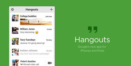 Google&rsquo;s Hangouts iPhone & iPad App Brings Native iOS Hangout Experience | Today's Education Technology | Scoop.it