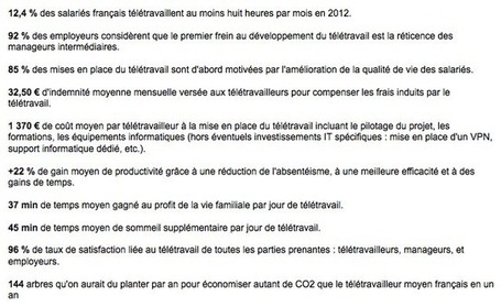 Le t&eacute;l&eacute;travail dans les entreprises fran&ccedil;aises : o&ugrave; en est-on ... | Internet & R&eacute;alit&eacute;s | Scoop.it