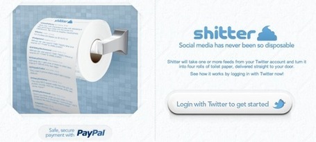 Turn your tweets into toilet paper with the new startup,&nbsp;Shitter | mobile warrior | Scoop.it