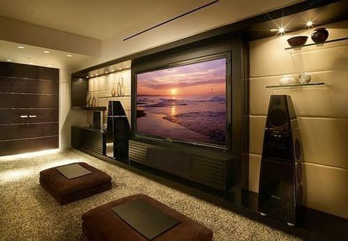 9 Awesome Media Rooms Designs: Decorating Ideas for a Media Room ...
