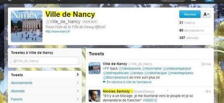 Pr&eacute;sidentielle : Quand la mairie UMP de Nancy "tweete" pour Nicolas Sarkozy | Politiscreen | Scoop.it