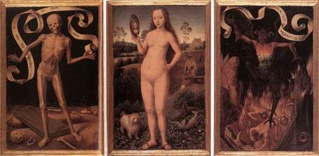 Hans Memling,&nbsp;Triptych of Earthly Vanity and Divine Salvation,... | Affinities | Scoop.it