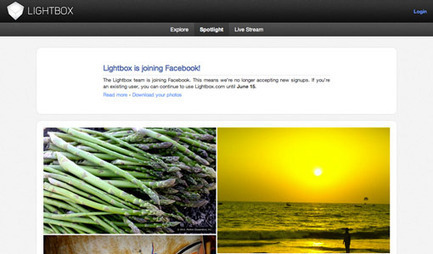 Rachat du service de partage de photos Lightbox par Facebook | Bubble Webmarketing curation | Scoop.it