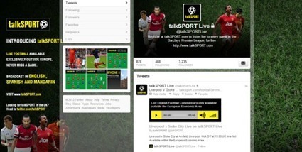 talkSPORT Live To Broadcast Via Twitter | Radio 2.0 (Fr & En) | Scoop.it