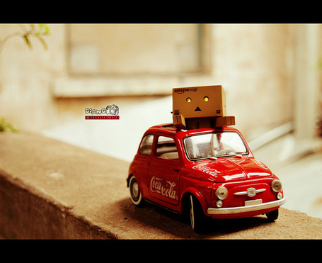 Danbo on car Flickr