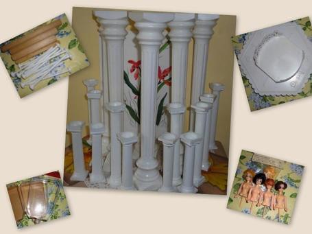 Wedding cake roman columns pillars lot