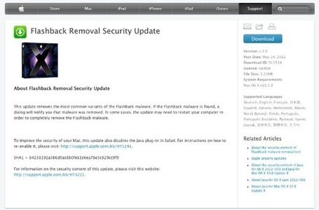#Seguridad #Mac : Flashback Removal Security Update para OS X Leopard | Tecnologia Web & Social Media | Scoop.it