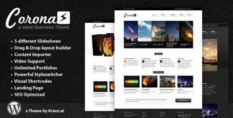 Corona Wordpress Theme – Business Portfolio Blog Theme | Premium Wordpress Themes | Scoop.it