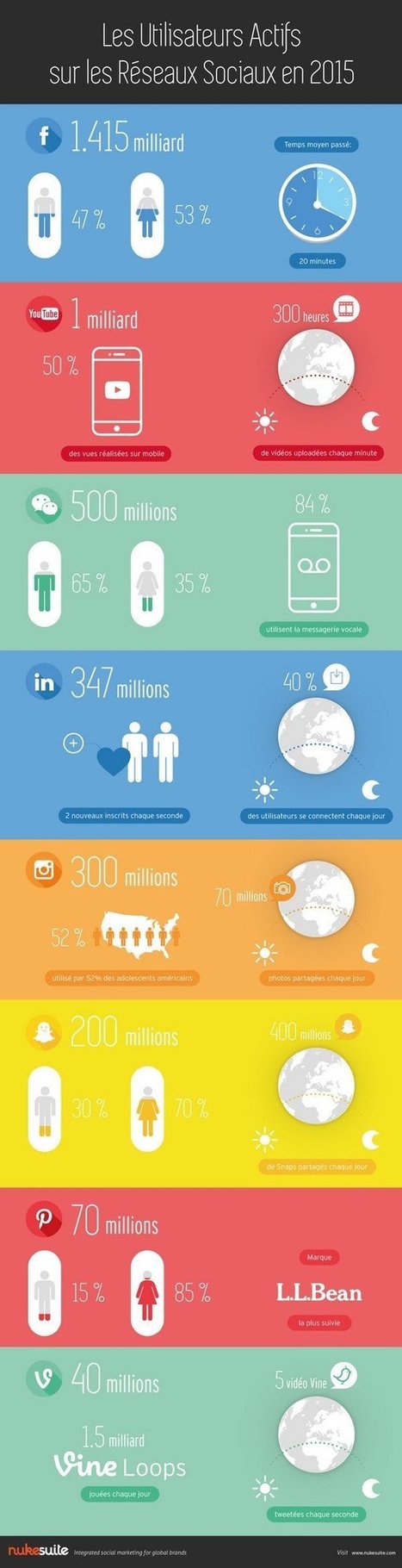 [Infographie] Quels utilisateurs sur quels réseaux sociaux en 2015 ? | "E-TRAV-E" : www.Entreprise-TRAVail-Emploi.com | Scoop.it