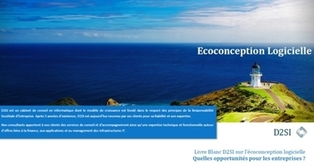 D2SI publie un livre blanc sur l'&eacute;co-conception logicielle - GreenIT.fr | Green IT | Scoop.it