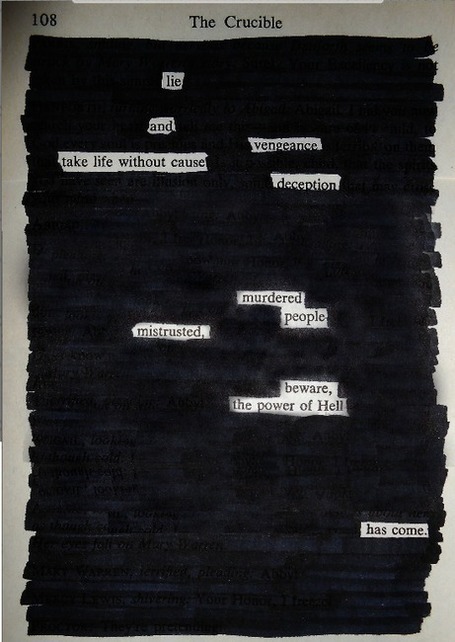 Blackout Poetry photo | English Classes | Scoop.it
